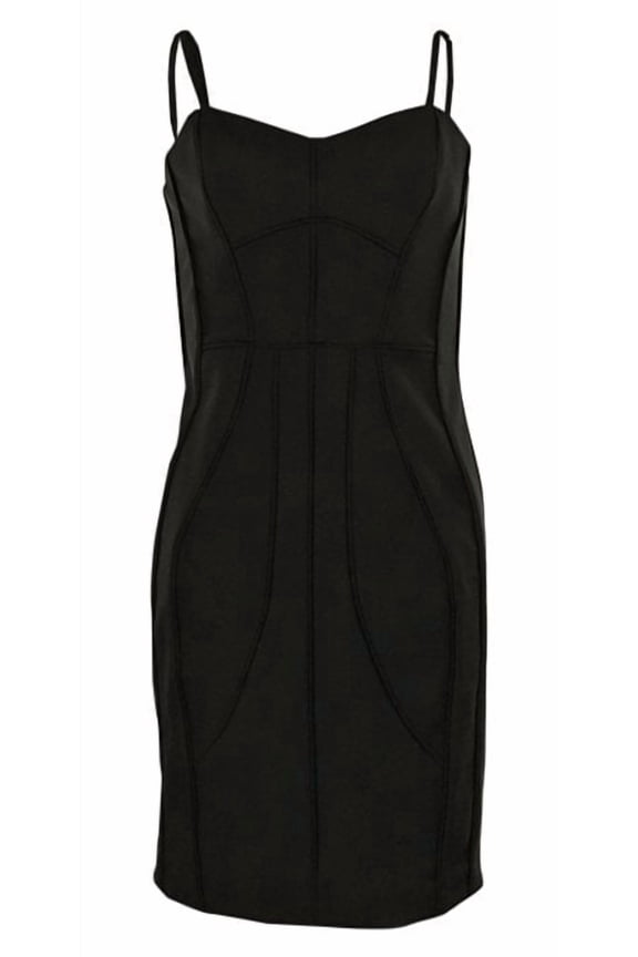 Women's Sweetheart Strapless Sheath Dress (4, Black)