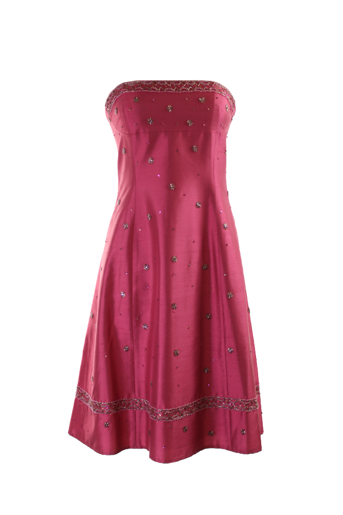 laundry pink dress Laundry By Shelli Segal | Dresses | Laundry By Shelli Segal Pink Strapless Embellished Dress 4 0 Silk Barbie Core