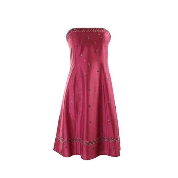laundry by shelli segal pink strapless embellished dress 10