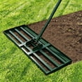 thumbnail image 1 of BN-LINK Lawn Leveling Rake, 30"x10" Leveler Plate, Yard Leveling Rake with Ergonomic Adjustable Handle,Soil Level Tool for Garden,Ground,Backyard,Farm,Green, 1 of 6