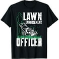 thumbnail image 1 of lawn mowing Trimmer worker funny design gardener landscape T-Shirt, 1 of 4