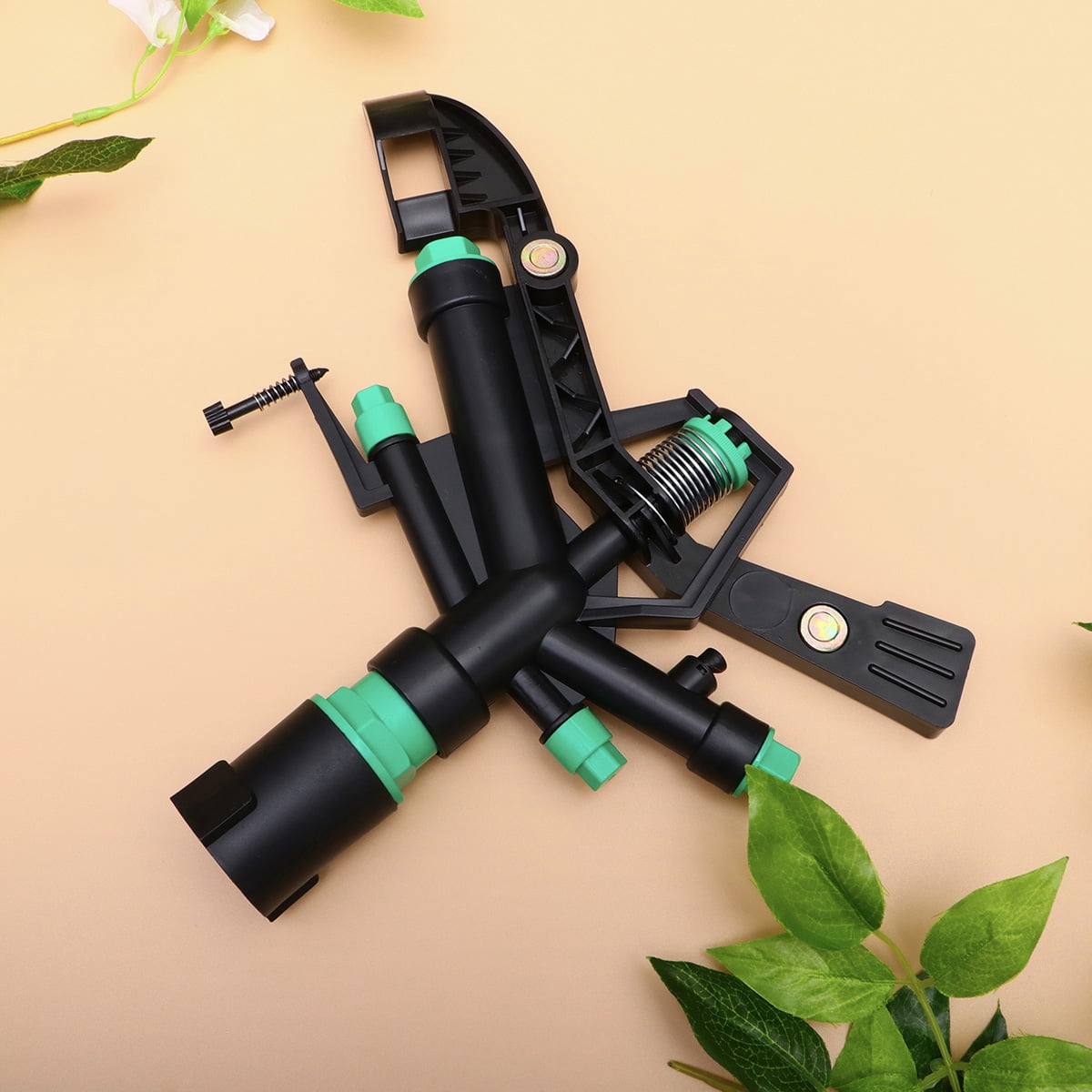 lawn sprinkler Metal 360 Degree Automatic Rotating Sprinkler Head Lawn Garden Irrigation Tools