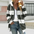 thumbnail image 1 of lcziwo 2024 Women Fuzzy Hoodie Zip Up Fleece Jacket Plus Size Long Sleeve Colorblock Sweatshirt Oversized Fluffy Coat Fall Winter Outerwear, 1 of 6