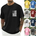 thumbnail image 1 of lcziwo American Flag Shirt Big and Tall Cotton Comfortable 4Th Of July Lightweight Shirts Family Print Casual Short Sleeve Crew Neck Tshirt Navy XXXL, 1 of 6