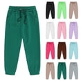 thumbnail image 1 of lcziwo Boys Fleece Athletic Sweatpants Kids Baggy Cinch Bottom Sweat Pants with Pockets Drawstring Joggers Pant, 1 of 11