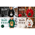 thumbnail image 1 of lcziwo Cat Hoodie with Kangaroo for Women Pouch Dog Zipper Christmas Fleece Hooded Sweatshirts Funny Graphic Xmas Pullover, 1 of 6