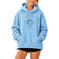 thumbnail image 1 of lcziwo Cat Pouch Hoodie for Women Pet Hoodies Oversized Dog Carrier Hooded Sweatshirt with Carrying Pockets 2026 Light Blue,XL, 1 of 9