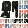 thumbnail image 1 of lcziwo Christmas 2 Piece Outfits for Women Fleece Lined Sweatsuits Cute Graphic Long Sleeve Pullover and Sweatpants Winter Warm Tracksuit, Pink, XL, 1 of 4