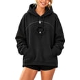 thumbnail image 1 of lcziwo Dog Carrier Hoodie Women Pet Pouch Hoodies Oversized Cat Hooded Sweatshirt with Carrying Pockets 2026 Black,S, 1 of 9