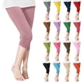 thumbnail image 1 of lcziwo Girls Leggings Trendy Ruched Short Yoga Dance Pants Toddler Casual School High Waisted Tight Capri Pant Watermelon Red 2 Years Lightning Prime Sales, 1 of 7