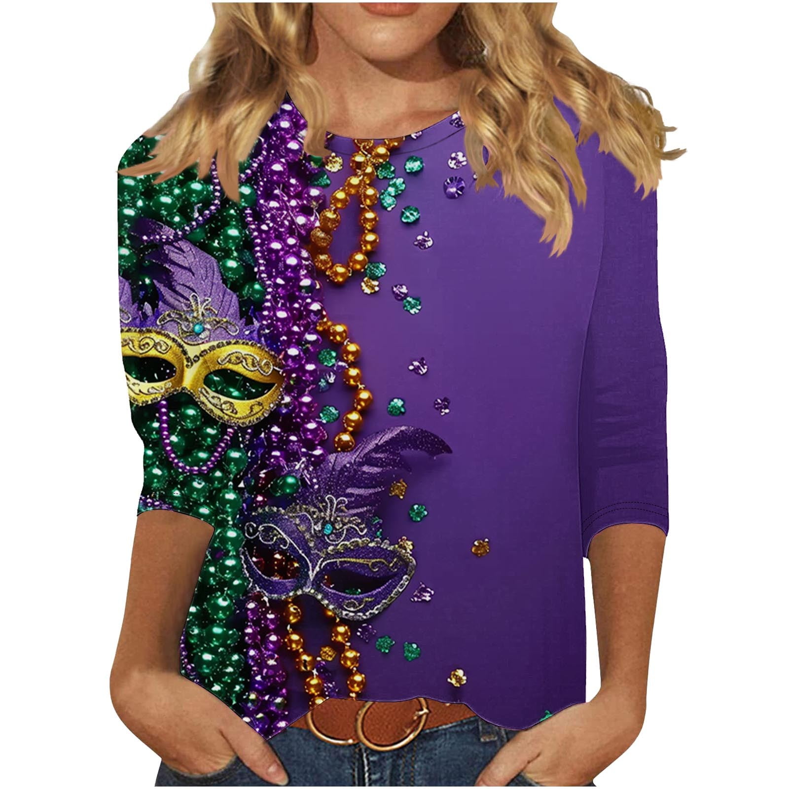 mardi gras ladies tops