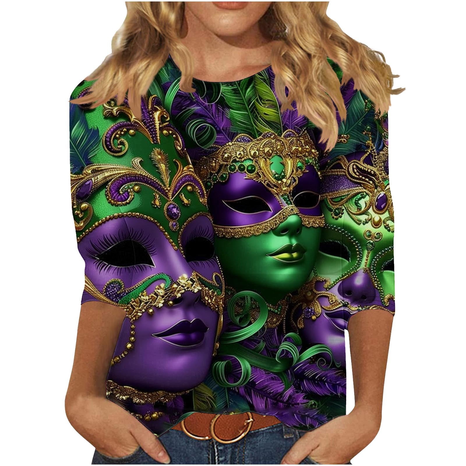 mardi gras ladies tops