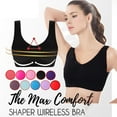 thumbnail image 1 of lcziwo Ladies Bras Soft Wireless Comfort Bralette Push Up Full Coverage Seamless Everyday Bra Red S, 1 of 4