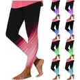 thumbnail image 1 of lcziwo Leggings for Women Casual Stretchy High Waisted Tummy Control Yoga Pants Fashion Digital Print Athletic Tight Legging Pant Blue XL, Lighten Sales of The Day, 1 of 4