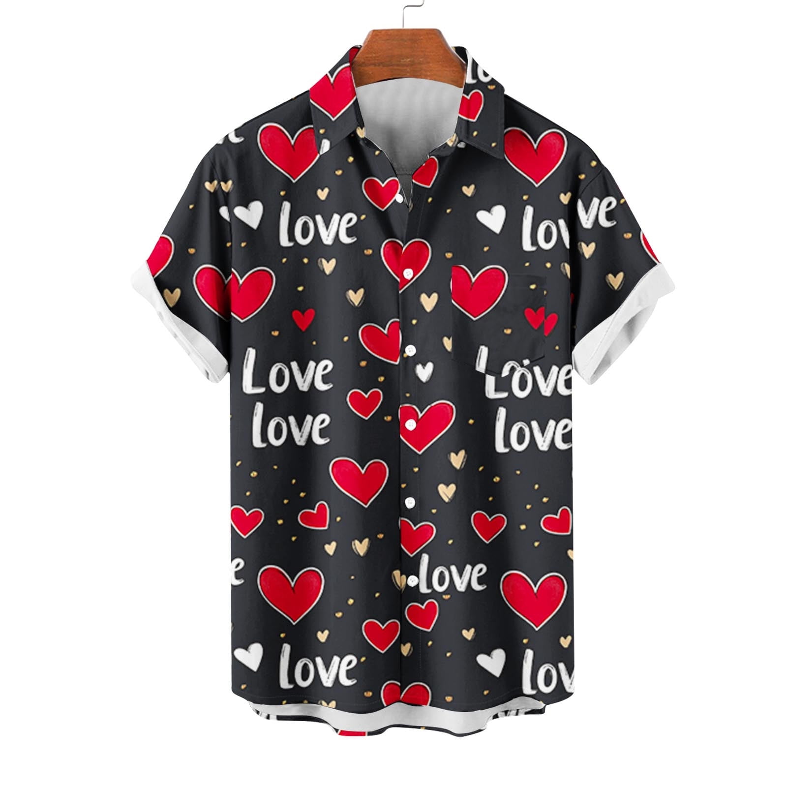 SHORT SLEEVE SHIRT LOVE ON THE WING