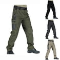 thumbnail image 1 of lcziwo Man's Summer Cargo Pants EDC Casual Pants Fishing Construction Straight Leg Pants with Pockets Outdoor Apparel Gray S, 1 of 8