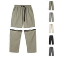 thumbnail image 1 of lcziwo Men Pants Quick Dry Stretchy EDC Casual Work Pants Summer Classic Fit Pants with Multi Pockets Green L, 1 of 9