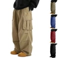 thumbnail image 1 of lcziwo Men's Cargo Pants Outdoor EDC Construction Pants Hiking Fishing Straight Leg Pants with Pockets Green XL, 1 of 5
