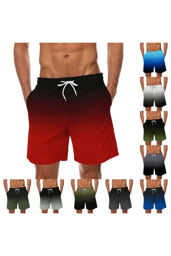 Men's Quick Dry Swim Trunks Pockets Drawstring Closure 7 Inch Swim Shorts Summer Beach Swimsuit Shorts Mint Green XXL