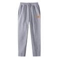 thumbnail image 1 of lcziwo Mens Gray Sweatpants with Pockets Drawstring Waist Baggy Joggers Athletic Pants Fleece Open Bottom Straight Leg Sweat Pant Gray,M, 1 of 9