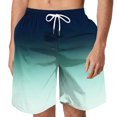 thumbnail image 1 of lcziwo Mens Hawaiian Board Shorts Summer 2025 Beach Shorts Stretchy Quick Dry Shorts Elastic Waist Drawstring Casual Lightweight Shorts with Pockets Mint Green,XXXXXL, 1 of 4