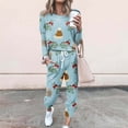 thumbnail image 1 of lcziwo Two Piece Outfits for Women Christmas,Womens Casual 2 Piece Outfit Christmas Printed Long Pant Set Sweatsuits Tracksuits,Two Piece Sweatsuit for Women 2023, 1 of 6