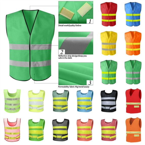 lcziwo Yellow Hi Vis Vest for Men & Women Outdoor High Visibility Reflective Safety Vests Lightweight Work Construction Tank Tops