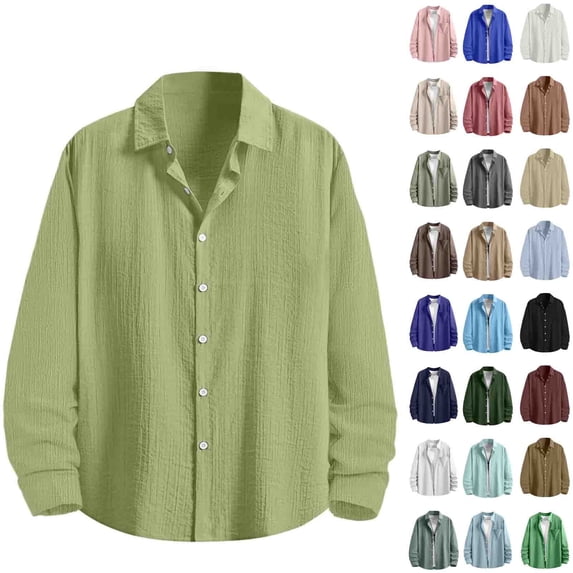 lcziwo men's Long Sleeve Shirts Upf 50+ Sun Protection Fishing Button down Outerwear Solid Color Lightweight Textured Going Out Tops Khaki XXL