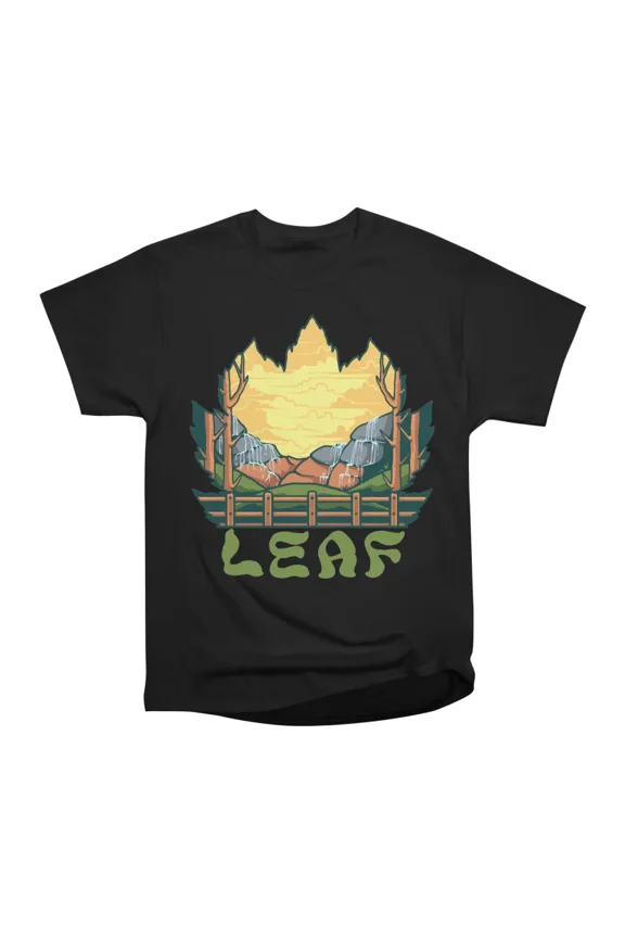 leaf T-Shirt Tee Gift For Him Merch For Her Apparel For Friend