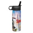 thumbnail image 1 of league of super pets Kids Insulated Water Bottle With Straw - 18 Oz Stainless Steel Double Wall Vacuum Cup, Leakproof, Bpa Free, Suitable For Boys And Girls, 1 of 5