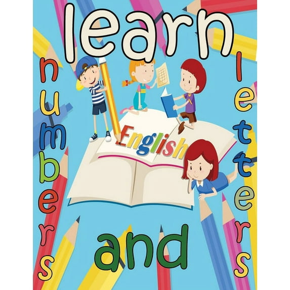 learn numbers and letters: kids book handwriting alphabets tracing letters workbook for children ages 4-6 5-6, ABC print