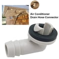 thumbnail image 1 of leaveforme 15 MM AC Drain Hose Adapter with Rubber Ring for Midea Mini-Split and Window AC Unit. 0.6 Inch Universal Drain Hose Connector Elbow Fitting, 1 of 7