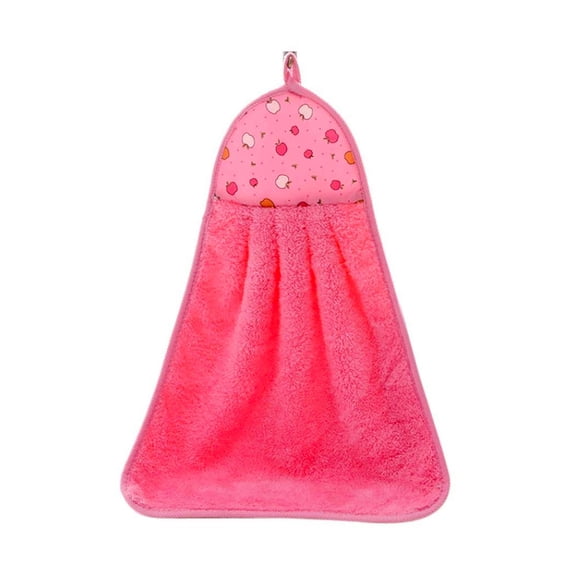 leaveforme 1Pcs Hand Towels with Hanging Loop - Plush Hanging Band Towel for Bathroom and Kitchen, Ultra Soft, Highly Absorbent and Quick Drying, Machine Washable