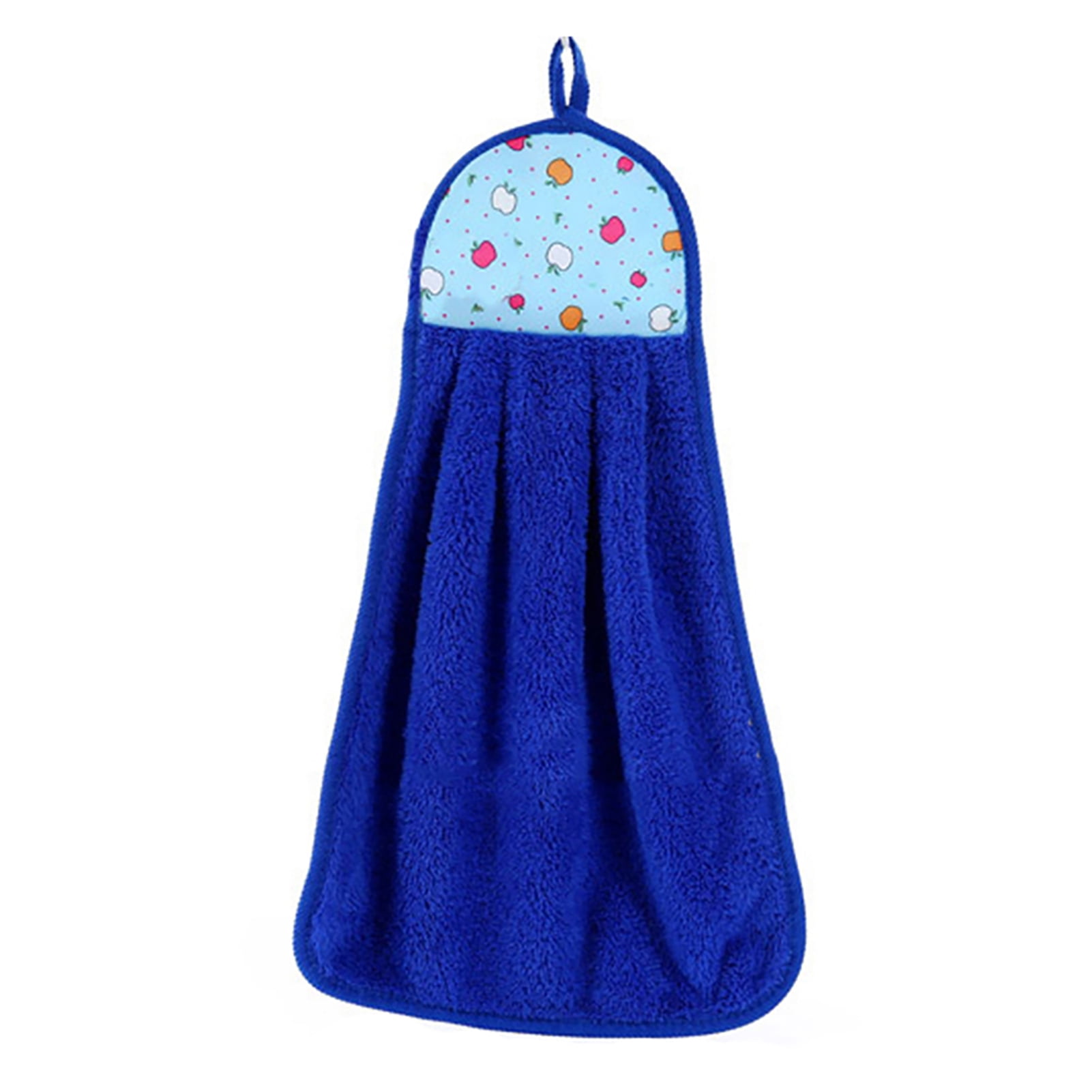 leaveforme 2Pcs Hand Towels with Hanging Loop Plush Hanging Band Towel for Bathroom and