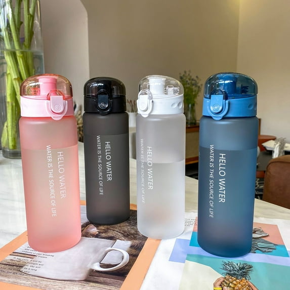 leaveforme 780ml Water Bottle Eco-friendly Leak-proof Plastic Milk Juice Sport Water Jug for Household