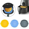 thumbnail image 1 of leaveforme Air Fryer Silicone Pot - Food Safe Air fryers Oven Accessories | Replacement of Flammable Parchment Liner Paper | No More Harsh Cleaning Basket After Using Airfryer, 1 of 6