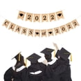thumbnail image 1 of leaveforme Graduation Burlap Banner Congrats Grad Rustic Jute Burlap Garland 2022 Grad Party Mantel Fireplace Wall Hanging for Home Graduation Party Classroom College Senior Prom Decorations, 1 of 8