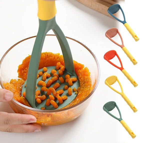 leaveforme Heavy Duty Potato Masher, PP Integrated Avocado Masher with Non-slip Handle, Perfect for Bean, Vegetable, Fruits, Baby Food