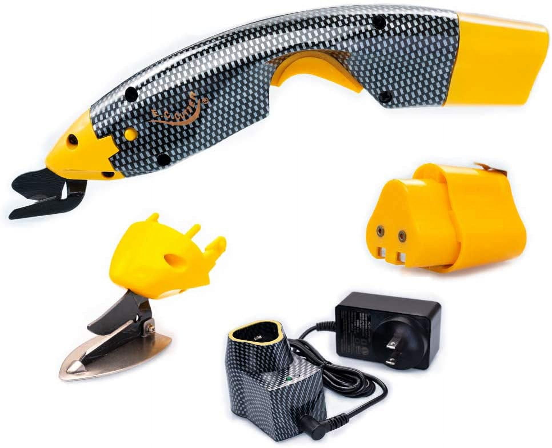 lectric Fabric Scissors Box Cutter for Crafts, Sewing, Cardboard,Cordless Electric Scissors Fabric Cutter with 2 Cutting Blades, Zip Snip Electric Scissors for Cutting Fabric Cloth
