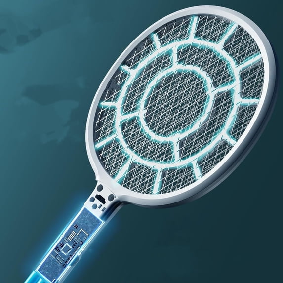 lectric Fly Swatter, Bug Zapper Companion, Mosquito Killer Racket | 3mm Mesh, AA Battery Operated (not incl), for Indoor & Outdoor, 2 Packs