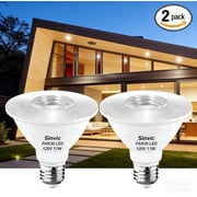 Sinvic 2 Pack PAR30 Short Neck Dimmable LED Bulb 11W 75W Equiv 850LM 2700K E26 Indoor Outdoor