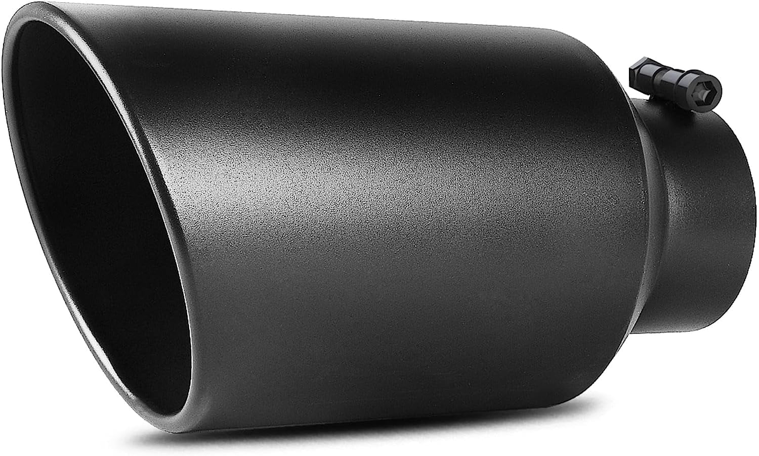 ledkingdomus 5" Inlet 8" Outlet 15" Long Exhaust Tip Stainless Steel Rolled Edge Rear Pipe