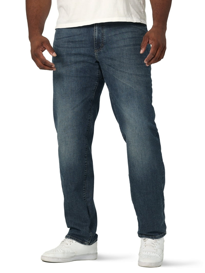 lee. lee men's big & tall extreme motion relaxed straight jean maddox