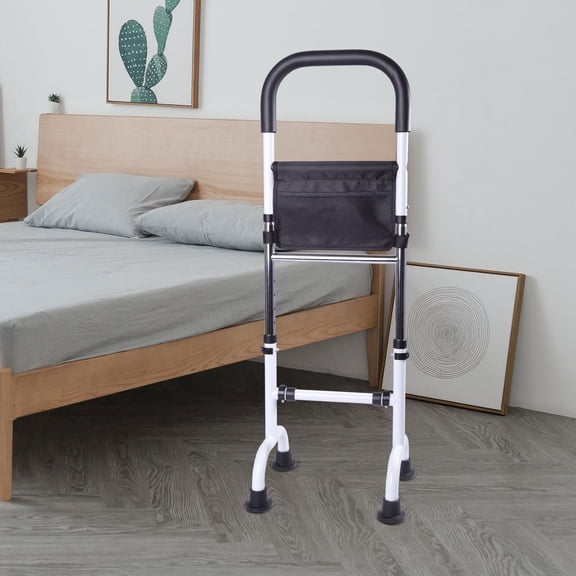 lefeke-Stand Assist Mobility Aid Rail for Seniors – Adjustable Safety Grab Bar for Bed, Couch, Chair, Toilet – Non-Slip Base, Easy to Install, Stability Support for Sitting & Standing