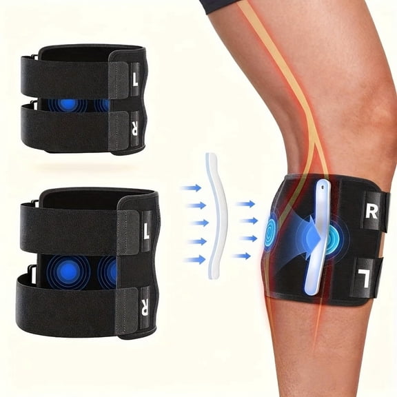 A leg support brace, leg brace for shins, suitable for sciatica, calf pain, foot pain, reactive sciatica, sciatic nerve support with dual pressure pads, suitable for running, weightlifting, sports