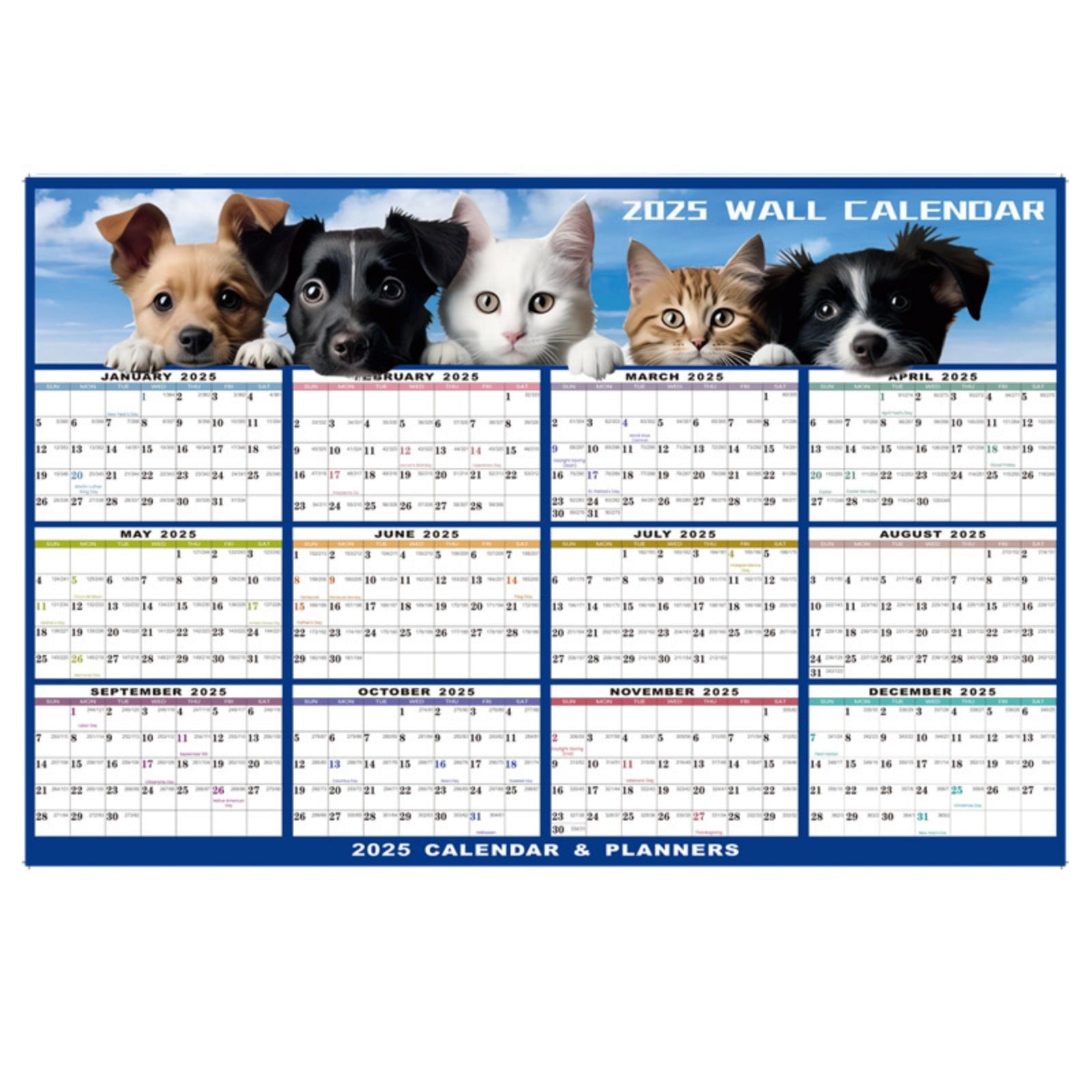 lego advent calendar calendars 2025 wall Adorable Cat And Dog Wall Calendar Reusable Foldable