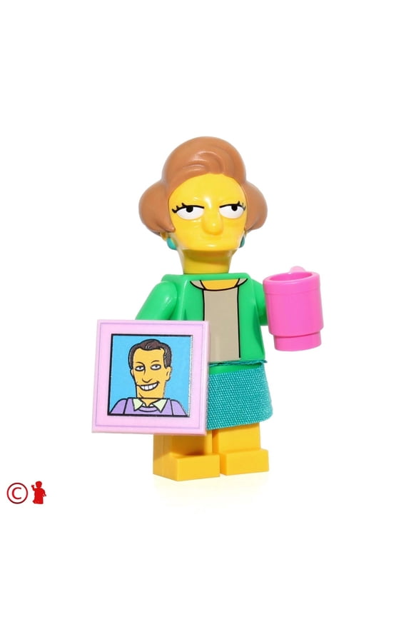the simpsons series 2 collectible minifigure 71009 - edna krabappel