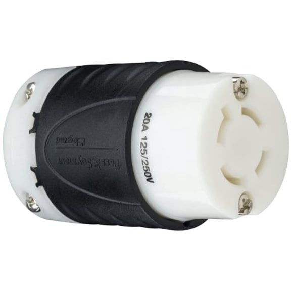legrand -pass & seymour l1420cccv3 industrial specification grade turn lock connector, four wire 20-amp 125-volt/250-volt ip20 regulation suitable