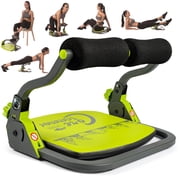 جهاز تدريب عضلات البطن من leikefitness، جهاز تمارين البطن، معدات تمارين البطن، جهاز الجلوس، جهاز تدريب عضلات الجذع مع تمارين متعددة الأوضاع لكامل الجسم، تصميم قابل للطي بدون تجميع وارتداد تلقائي قابل للتعديل لصالة الألعاب الرياضية المنزلية