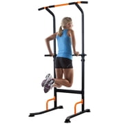 Leikefitness Steel Multifunction Power Tower, Height Adjustable Pull Up Dip Station VKR for Home Gym Strength Training, 400 lbs Capacity